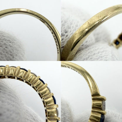 Tiffany & Co Ring Half Eternity 18k YG Gold Diamond Blue — view 6