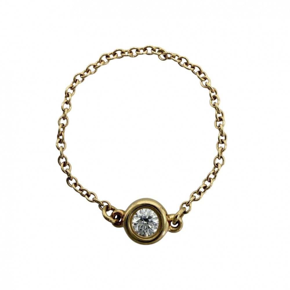 Tiffany & Co Ring Elsa Peretti by the Yard 18k YG Gold Diamond
