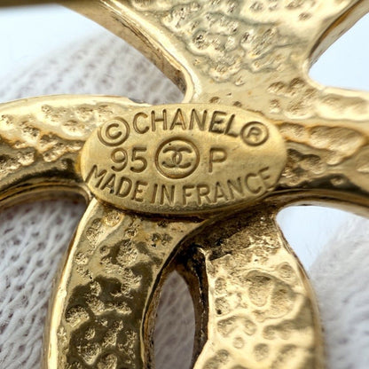 Chanel Brooch CC Logo Heart Motif Vintage Gold Plated — view 4