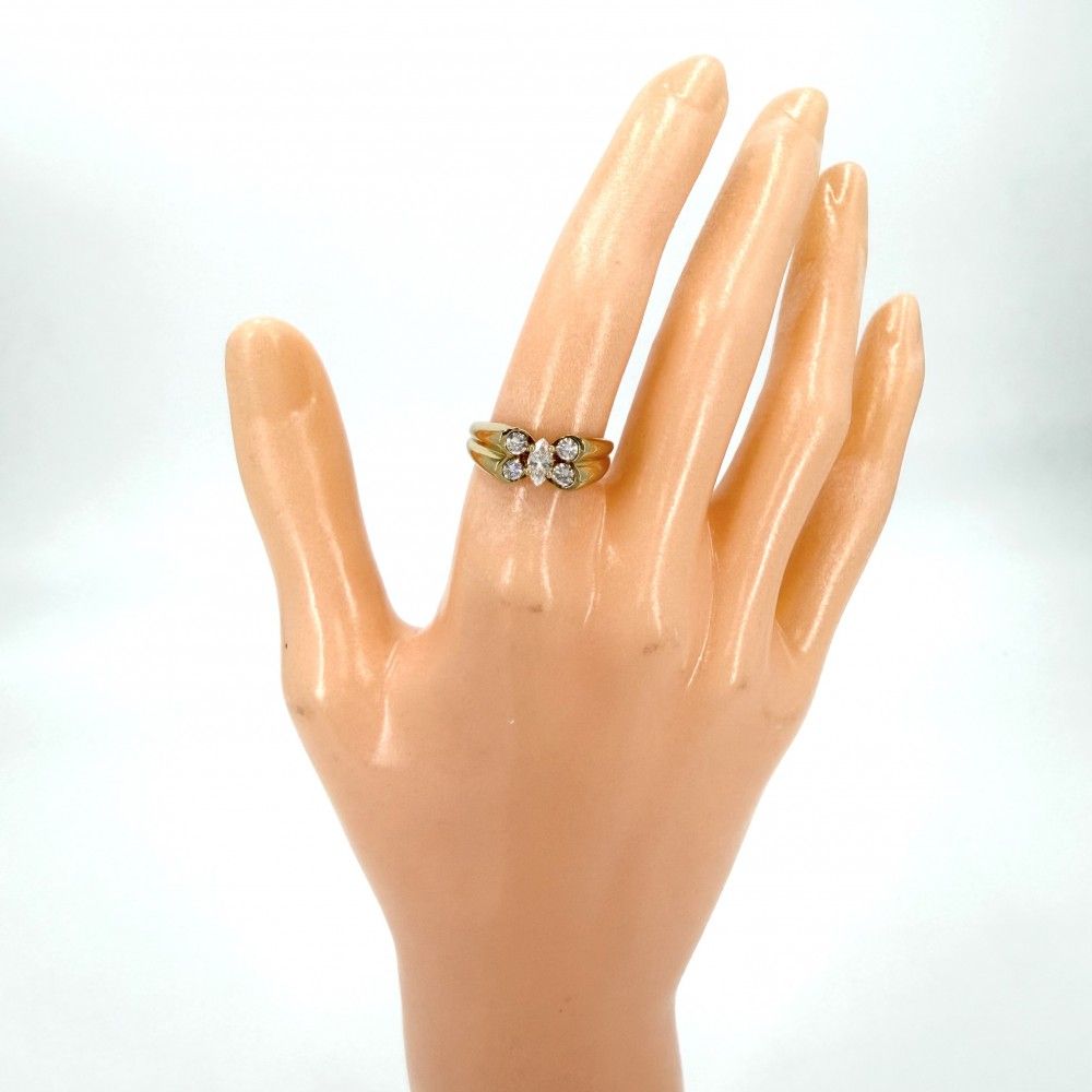 Van Cleef & Arpels Ring Seria Vintage 18k YG Gold Diamond — view 2