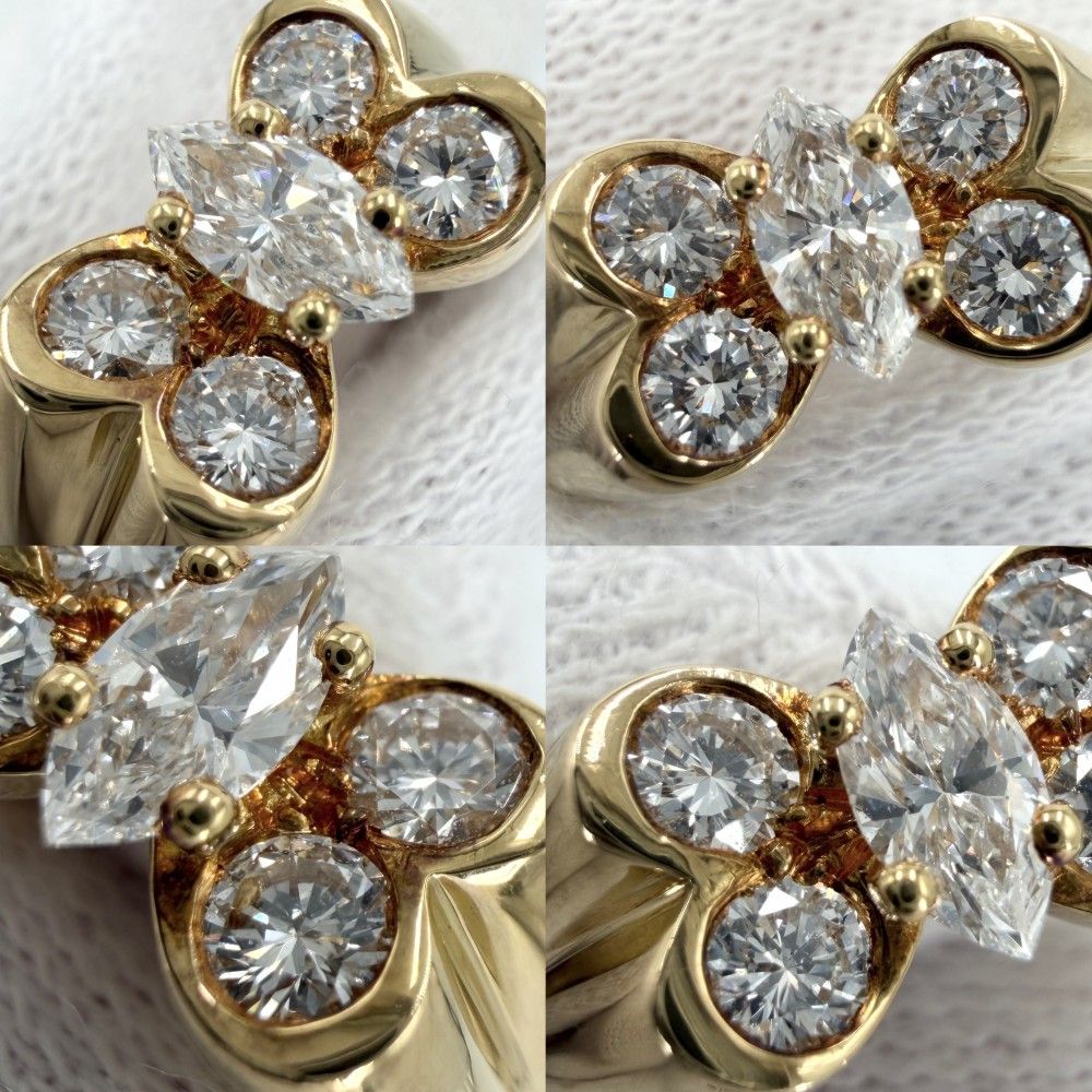 Van Cleef & Arpels Ring Seria Vintage 18k YG Gold Diamond — view 3