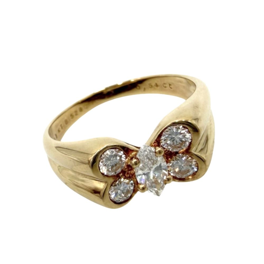 Van Cleef & Arpels Ring Seria Vintage 18k YG Gold Diamond