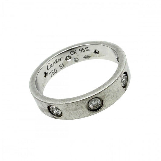 Cartier Ring Love Diamond 18k WG 51 White Gold