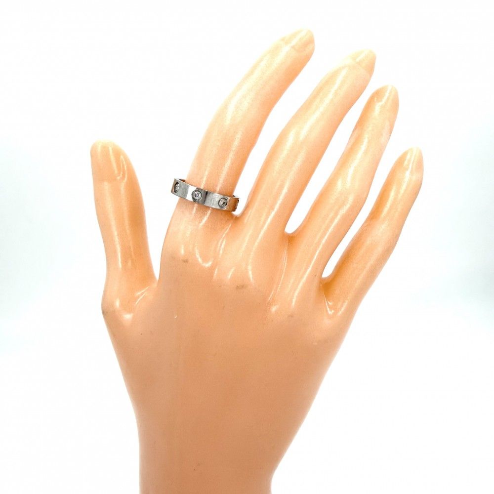 Cartier Ring Love Diamond 18k WG 51 White Gold — view 2