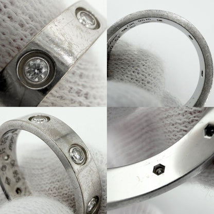 Cartier Ring Love Diamond 18k WG 51 White Gold — view 6