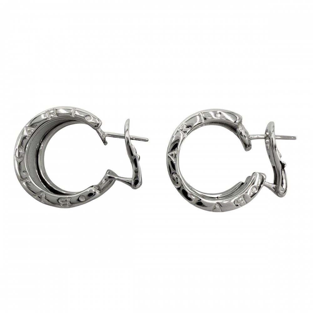 Bvlgari Earrings 18k WG White Gold — view 2