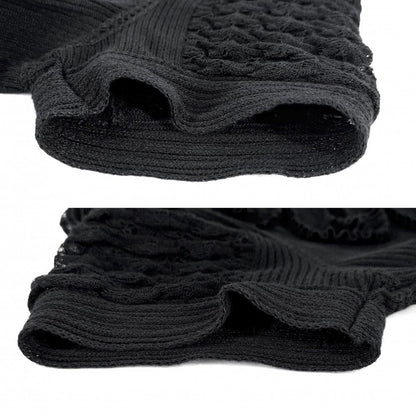 Chanel Dress Lace Bowtie Short Sleeve 38 Black Cotton Polyester Spandex Spring — view 3