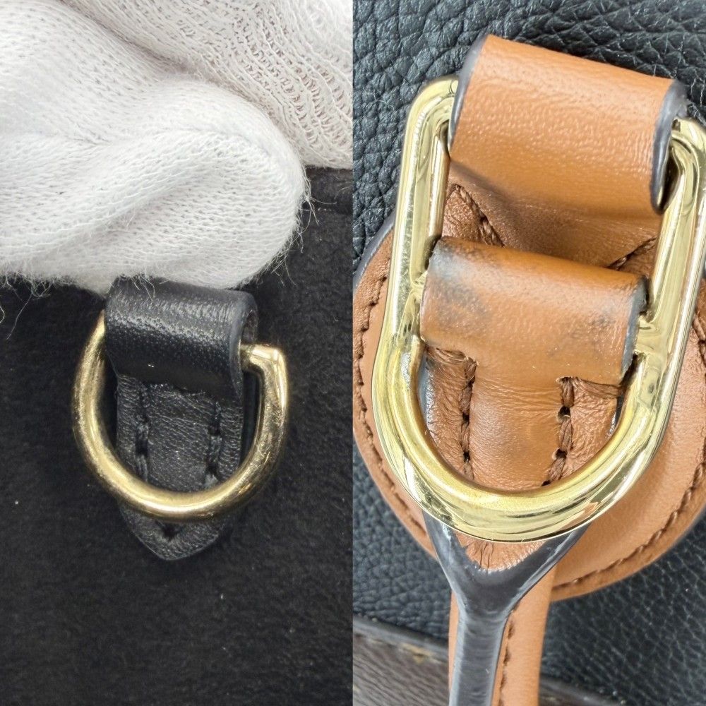 Louis Vuitton 2-Way Fold Tote MM Shoulder Bag Crossbody Monogram Canvas Brown — view 8