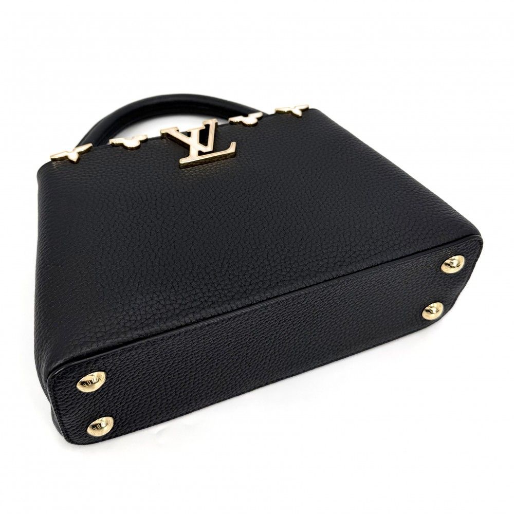 Louis Vuitton 2-Way Capucines BB Shoulder Bag Crossbody Taurillon Leather Black — view 3