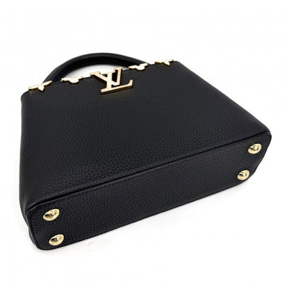 Louis Vuitton 2-Way Capucines BB Shoulder Bag Crossbody Taurillon Leather Black — view 3