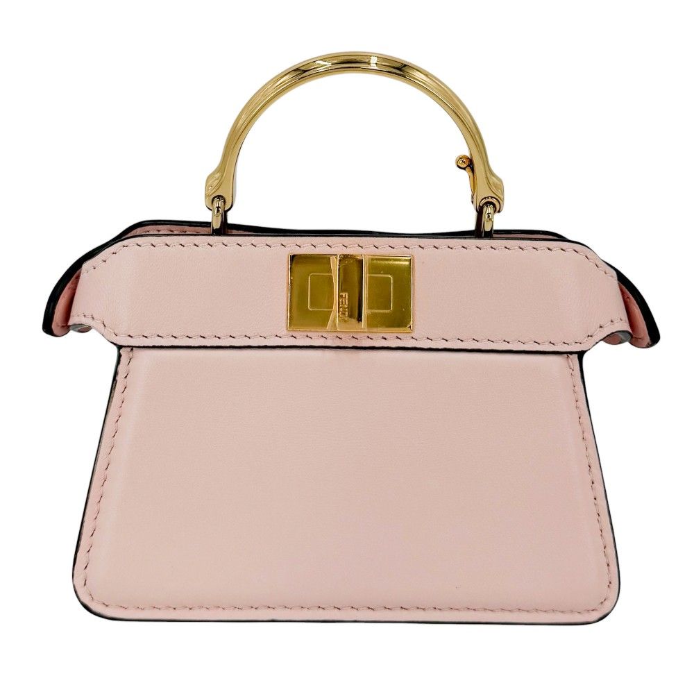 Fendi 2-Way Peekaboo ISeeU Small Micro Mini Shoulder Bag Crossbody Leather Pink — view 2