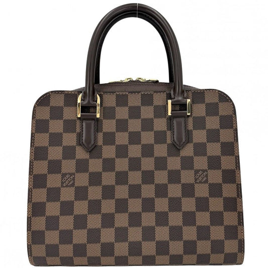Louis Vuitton Handbag Triana Damier Canvas Brown Gold