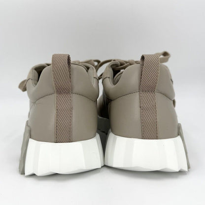 Hermes Sneakers Bouncing Shoes 39.5 Leather Suede Rubber Beige White — view 4