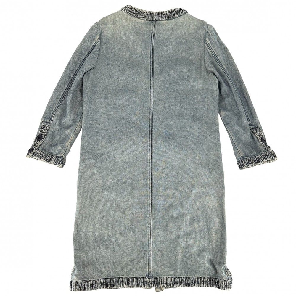 Chanel Denim Jacket Long 40 Indigo Cotton Spring Autumn — view 2