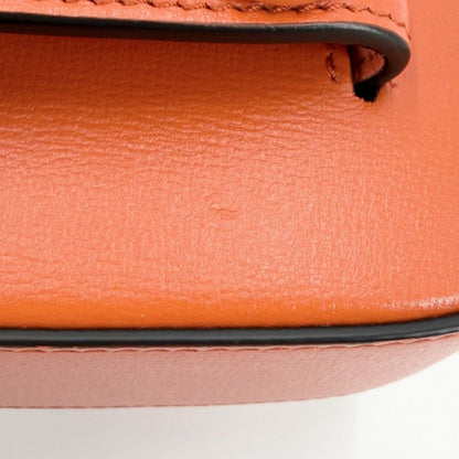 Gucci 2-Way Mini Horsebit Mini Shoulder Bag Crossbody Leather Orange Gold — view 6