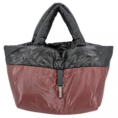 Chanel Handbag Coco Cocoon PM Reversible Tote CC Logo Quilted Nylon Gray — view 4