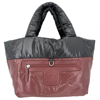 Chanel Handbag Coco Cocoon PM Reversible Tote CC Logo Quilted Nylon Gray — view 3