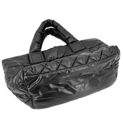 Chanel Handbag Coco Cocoon PM Reversible Tote CC Logo Quilted Nylon Gray — view 5