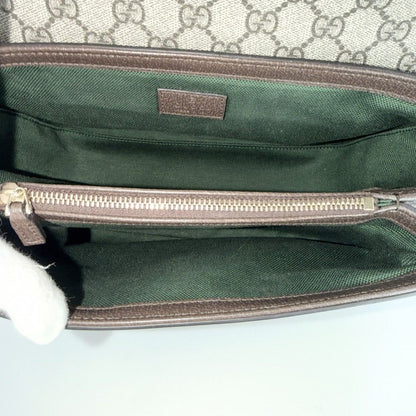 Gucci 2-Way Ophidia Top Handle Shoulder Bag Crossbody GG Supreme Canvas Leather — view 4