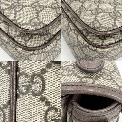 Gucci 2-Way Ophidia Top Handle Shoulder Bag Crossbody GG Supreme Canvas Leather — view 6