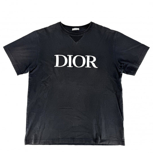 Dior Homme Short Sleeve Shirt Logo XL Navy Cotton Summer