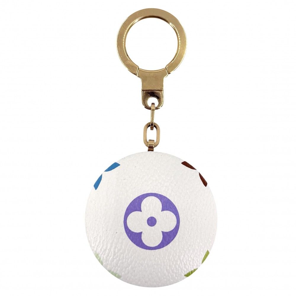 Louis Vuitton Key Holder Astro Pill Bag Charm Monogram Multicolor White Gold — view 2