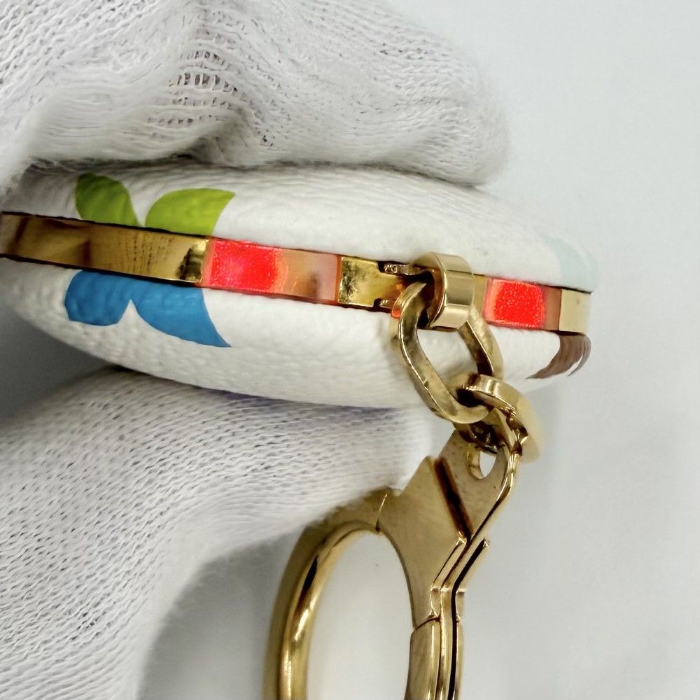 Louis Vuitton Key Holder Astro Pill Bag Charm Monogram Multicolor White Gold — view 6