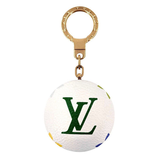 Louis Vuitton Key Holder Astro Pill Bag Charm Monogram Multicolor White Gold