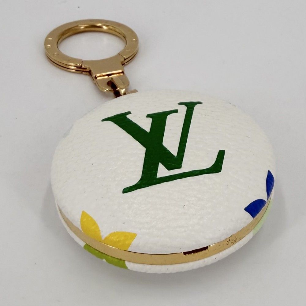 Louis Vuitton Key Holder Astro Pill Bag Charm Monogram Multicolor White Gold — view 3