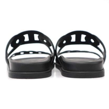 Hermes Extra Sandals tola Chaine D'ancre Black — view 3