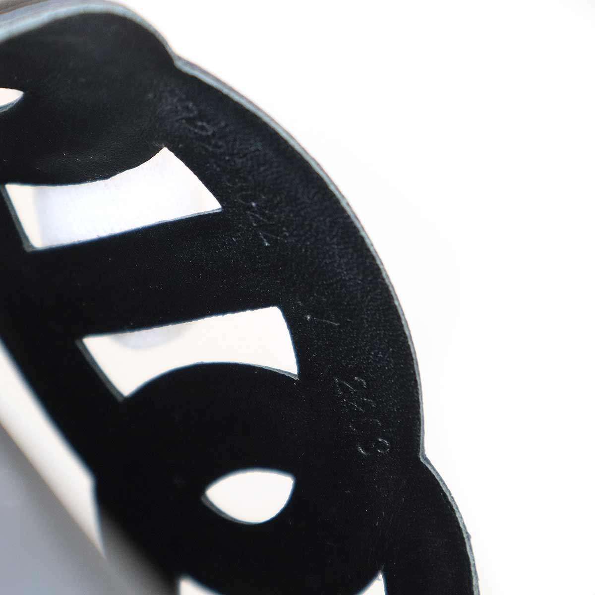 Hermes Extra Sandals tola Chaine D'ancre Black — view 6