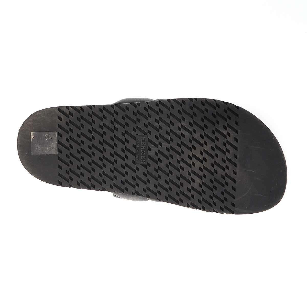 Hermes Extra Sandals tola Chaine D'ancre Black — view 4