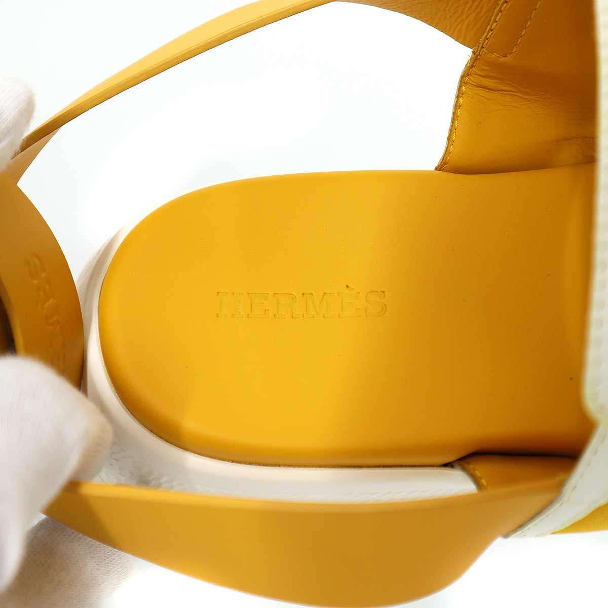 Hermes Geek Sandals Yellow — view 3
