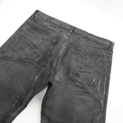 Dior Homme Dio Luster Jeans Lastar Denim Pants Black 34 — view 7