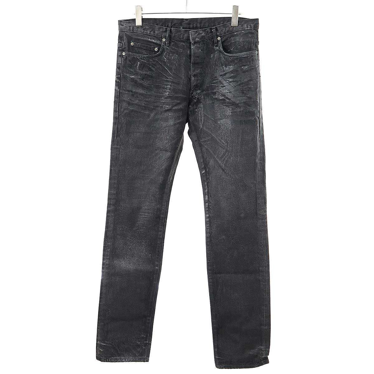 Dior Homme Dio Luster Jeans Lastar Denim Pants Black 34