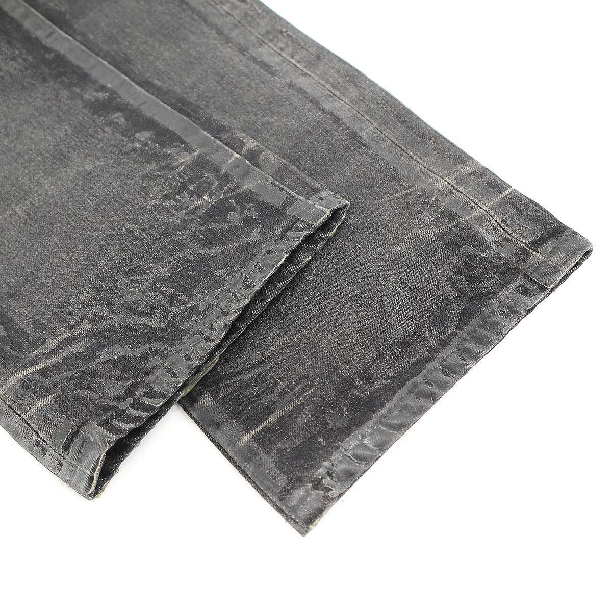 Dior Homme Dio Luster Jeans Lastar Denim Pants Black 34 — view 5