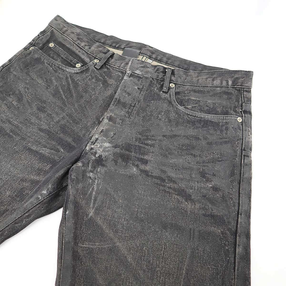 Dior Homme Dio Luster Jeans Lastar Denim Pants Black 34 — view 6
