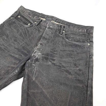 Dior Homme Dio Luster Jeans Lastar Denim Pants Black 34 — view 6