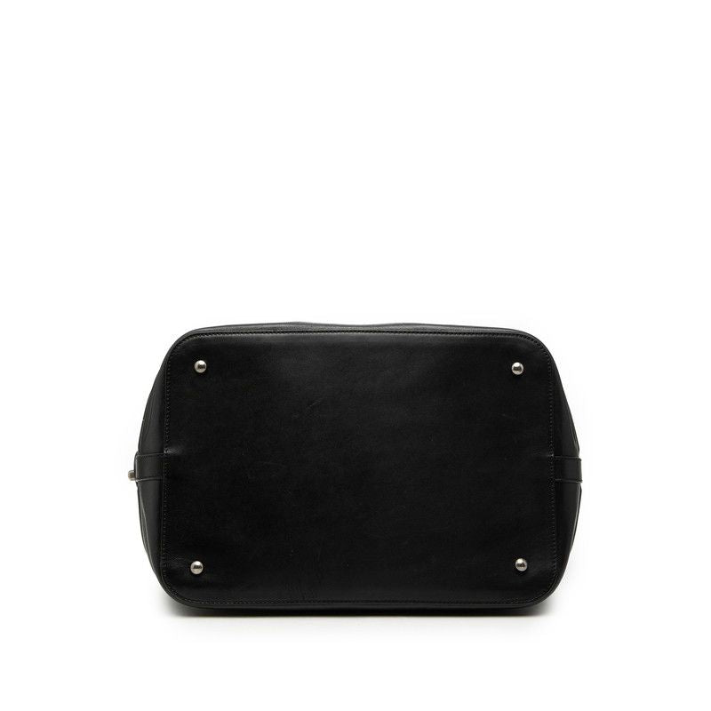 Chanel Black Silver Leather 1 Travel Bag — view 3