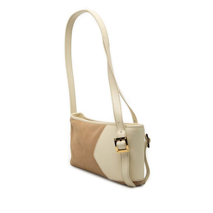 Loewe Shoulder Bag Beige White Leather — view 2