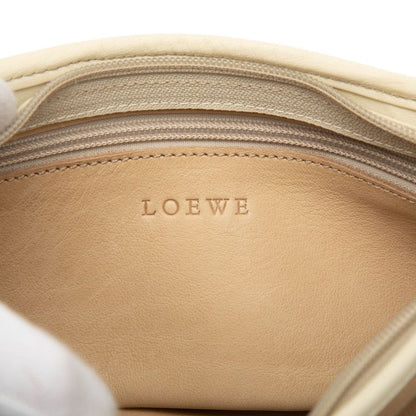 Loewe Shoulder Bag Beige White Leather — view 5