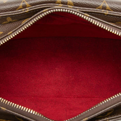 Louis Vuitton Monogram MM Shoulder Bag Brown Leather — view 4