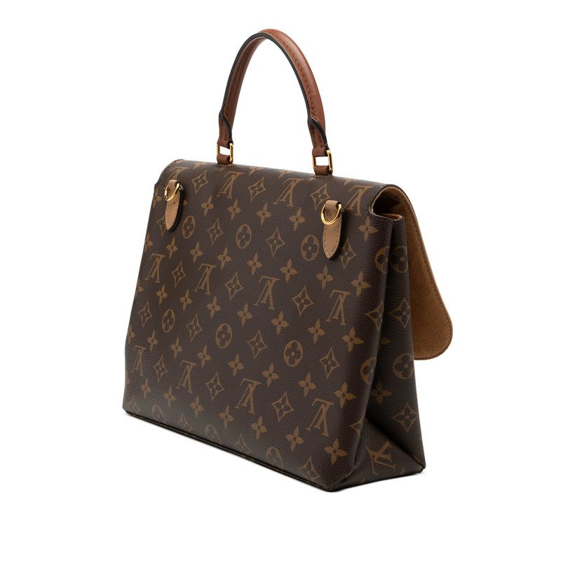 Louis Vuitton Monogram 2-Way Shoulder Bag Sesame Brown Leather — view 2