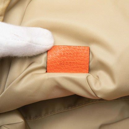 Gucci North Face GG Canvas panine Baninepanine Beige Orange Backpack — view 7