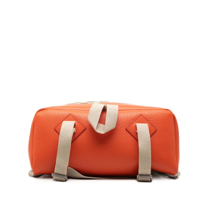 Gucci North Face GG Canvas panine Baninepanine Beige Orange Backpack — view 3