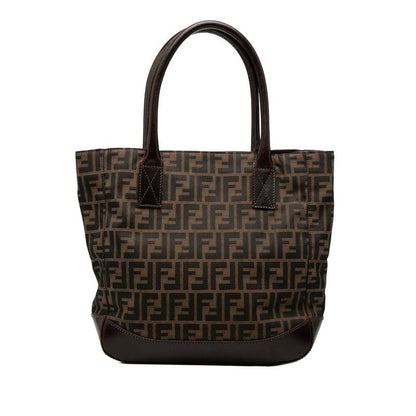 Fendi Zucca Tote Brown Canvas Leather
