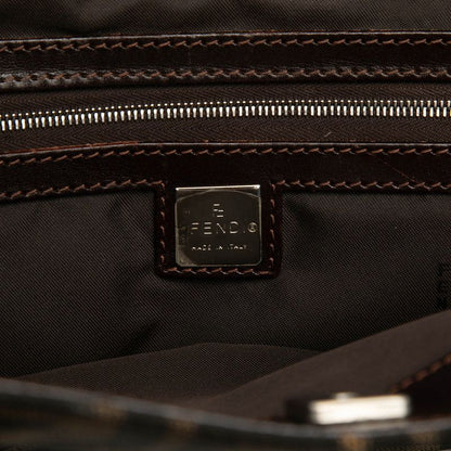 Fendi Zucca Tote Brown Canvas Leather — view 5