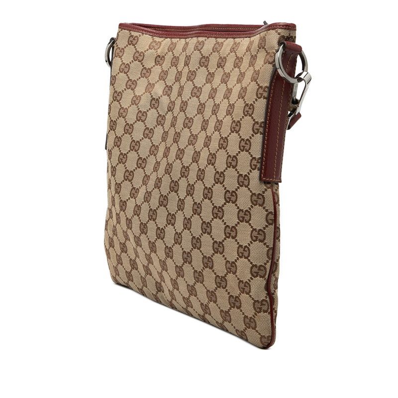 Gucci GG Canvas Crossbody Shoulder Bag Beige — view 2