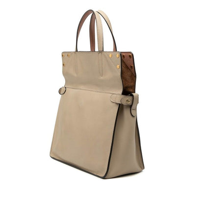 Fendi 2-Way Shoulder Bag Beige Leather — view 2