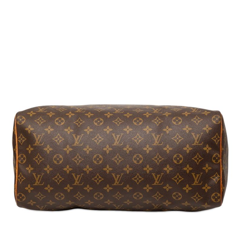 Louis Vuitton Monogram Speedy 40 Boston Bag Brown Leather — view 3